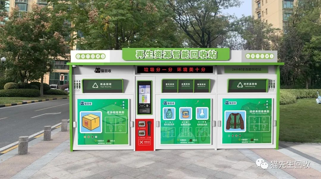 1662629250270274.jpg 貓先生智能再生資源回收站,環保驛站,垃圾分類設備廠家