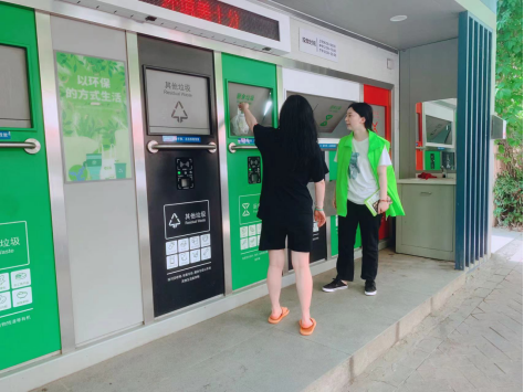 貓先生兩網(wǎng)融合環(huán)保驛站，小區(qū)垃圾分類站，垃圾房廠家