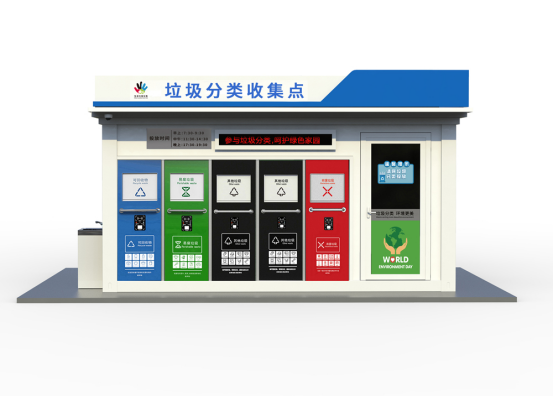 垃圾房效果圖，智能垃圾房，垃圾分類收集點(diǎn)，回收站生產(chǎn)廠家，垃圾分類定時(shí)定點(diǎn)收集點(diǎn)